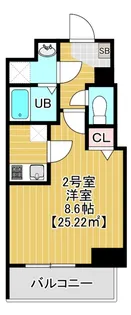 Courtyard Asakusa【7階】の間取り