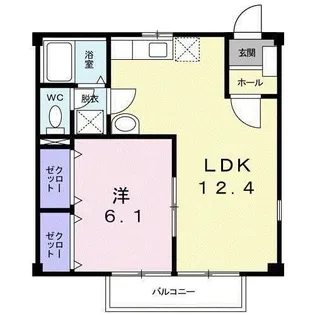 ヒルズイイジマ【1階】の間取り