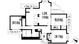クレイドル宝松苑【2階】の間取り