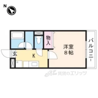 プチフルール千【1階】の間取り