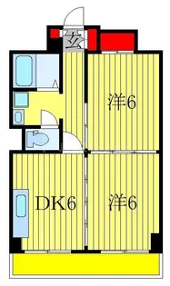 山口マンション【8階】の間取り