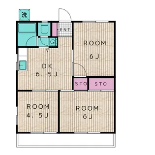 ハイツ若松【3階】の間取り
