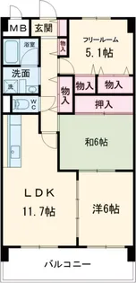 メゾン・ポレール【1階】の間取り