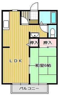 グリーンヴィラ宮武B棟【1階】の間取り