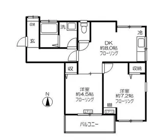 東京都板橋区双葉町【アパート】の間取り