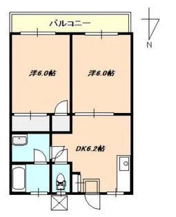 福住ハイツ【1階】の間取り