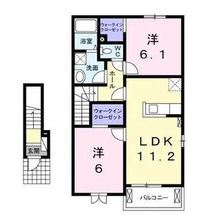 サニーグレイス【2階】の間取り