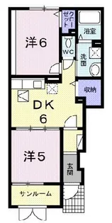 セレノコルソ【1階】の間取り