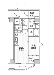 シーズンフラッツ新高円寺【2階】の間取り