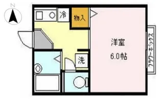 パレスレインA【2階】の間取り