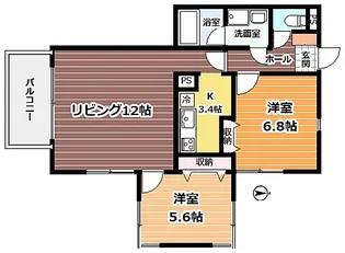 メイザクゲヌマ【4階】の間取り