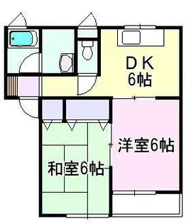 スクエアハウス【2階】の間取り