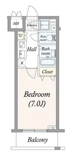 パレステュディオ新宿WEST【9階】の間取り