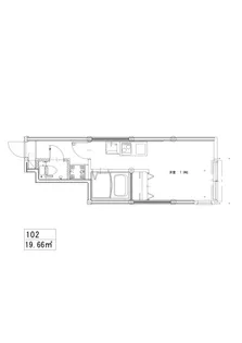 ソルナクレイシア三鷹II【1階】の間取り