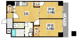 ベルンガーデン同心【4階】の間取り