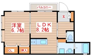 グリーンA【2階】の間取り