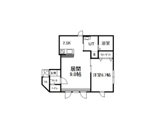 シンフォニー東光【1階】の間取り