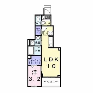ルラシオン【1階】の間取り