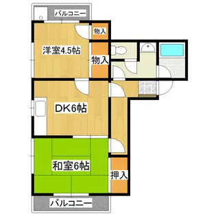 ウィーンハイツA棟【1階】の間取り