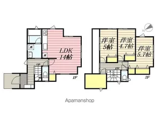 千葉県千葉市花見川区花園町【一戸建】の間取り