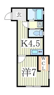 アパートメントK vol.III【1階】の間取り