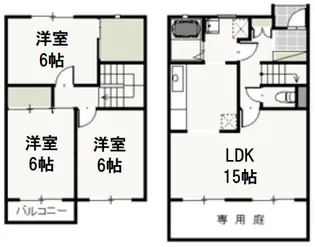 岡山県岡山市北区津島西坂1【一戸建】の間取り