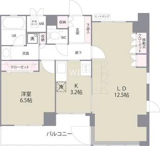 福岡県福岡市博多区比恵町【マンション】の間取り