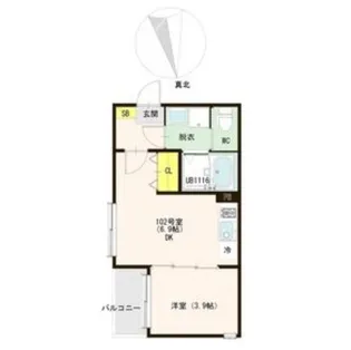 GREEN ACE II(グリーンエースツー)【2階】の間取り