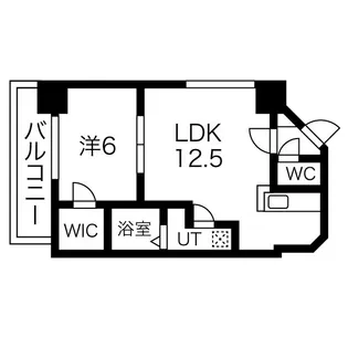 1LDKの間取り画像