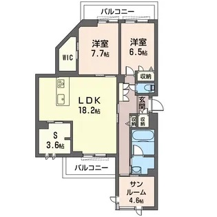 モーリエ 大宮【3階】の間取り