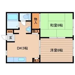 シャンボール吉岡C【2階】の間取り