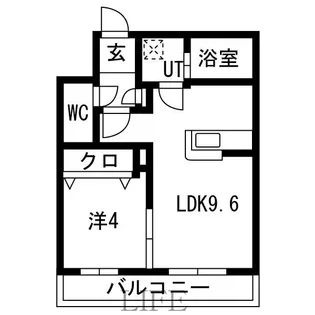 ASTER MISONO【4階】の間取り