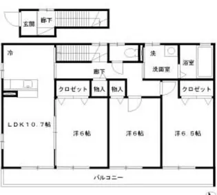 カーサヴェルデ麻生【2階】の間取り