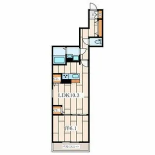 GARDEN MIRAMA【3階】の間取り