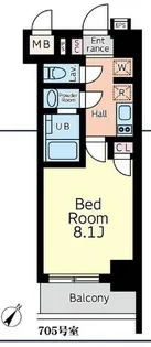 マデリア町田【7階】の間取り