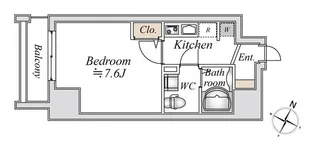 東京都文京区千駄木3【マンション】の間取り