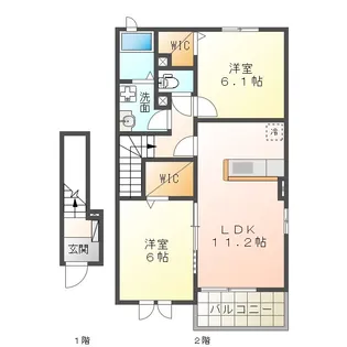 サニーハイツSEINAI II【2階】の間取り