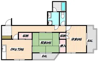 千葉県船橋市中野木1【マンション】の間取り