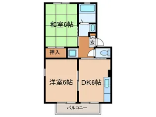 ブライトハイム【2階】の間取り