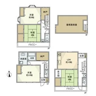 埼玉県川口市大字東本郷【一戸建】の間取り