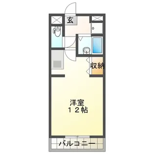 フラワーアイランド江島II【1階】の間取り