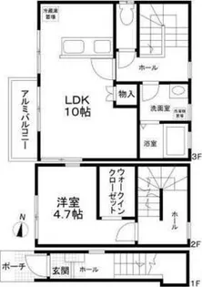 ウェリナII【2階】の間取り