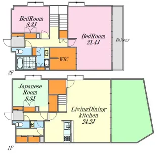 ロイヤルハイツ一茶苑【1階】の間取り