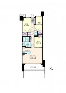 ザ・パークハウス新浦安マリンヴィラ【2階】の間取り