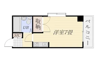 サンセットビル(西田)【3階】の間取り