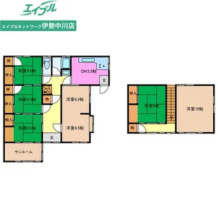 三重県津市久居新町【一戸建】の間取り