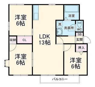 フレグランスタウン【2階】の間取り