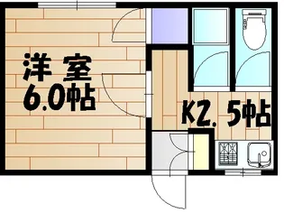 岡山県岡山市北区奉還町4【アパート】の間取り