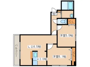 山岸ビル【4階】の間取り