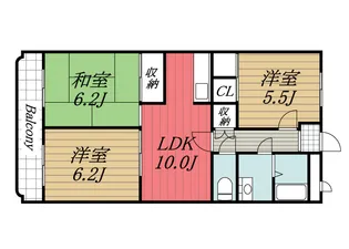 千葉県市原市五井西1【マンション】の間取り